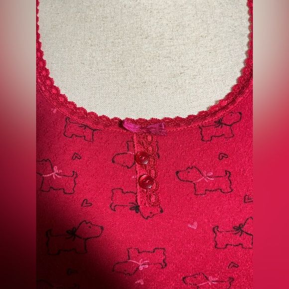 Croft & Barrow Red Scotty Dog Print Pajama Set - Picture 3 of 11